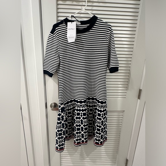 Nautical Salvatore Ferragamo Brand New Dress - Picture 2 of 5